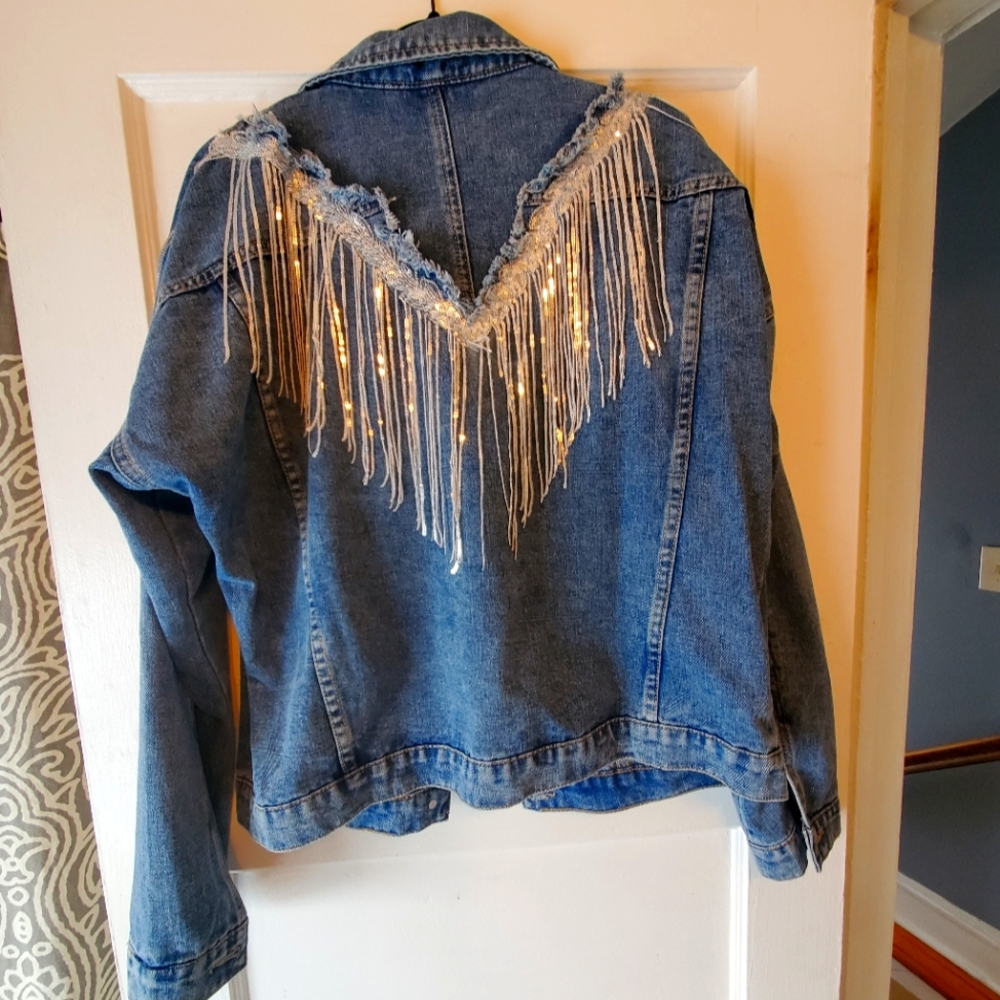 Fringe Jean Jacket (Nashville) - XL